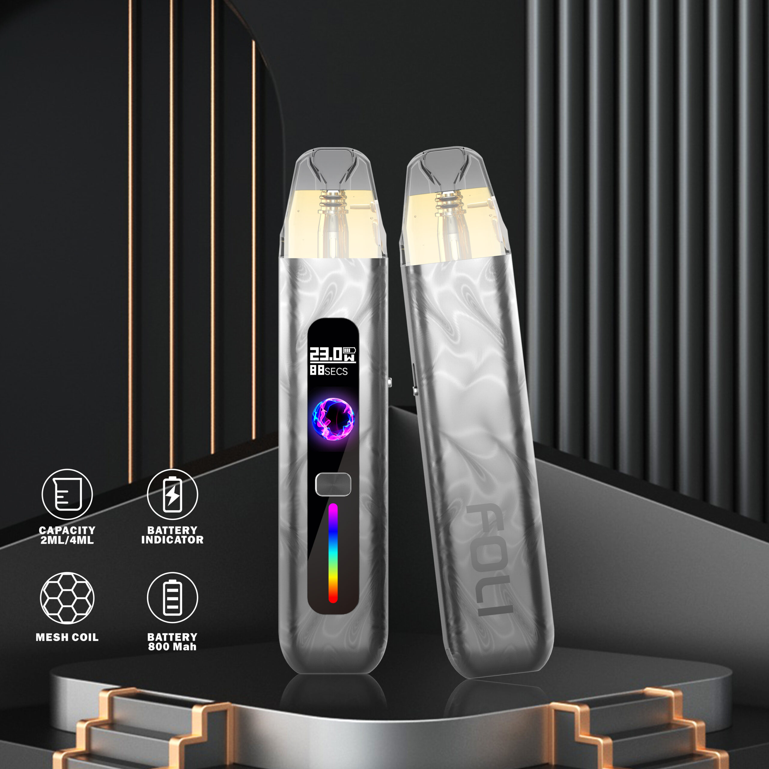 VAPEMOHO Glowing Cigarette Cartridge in Use