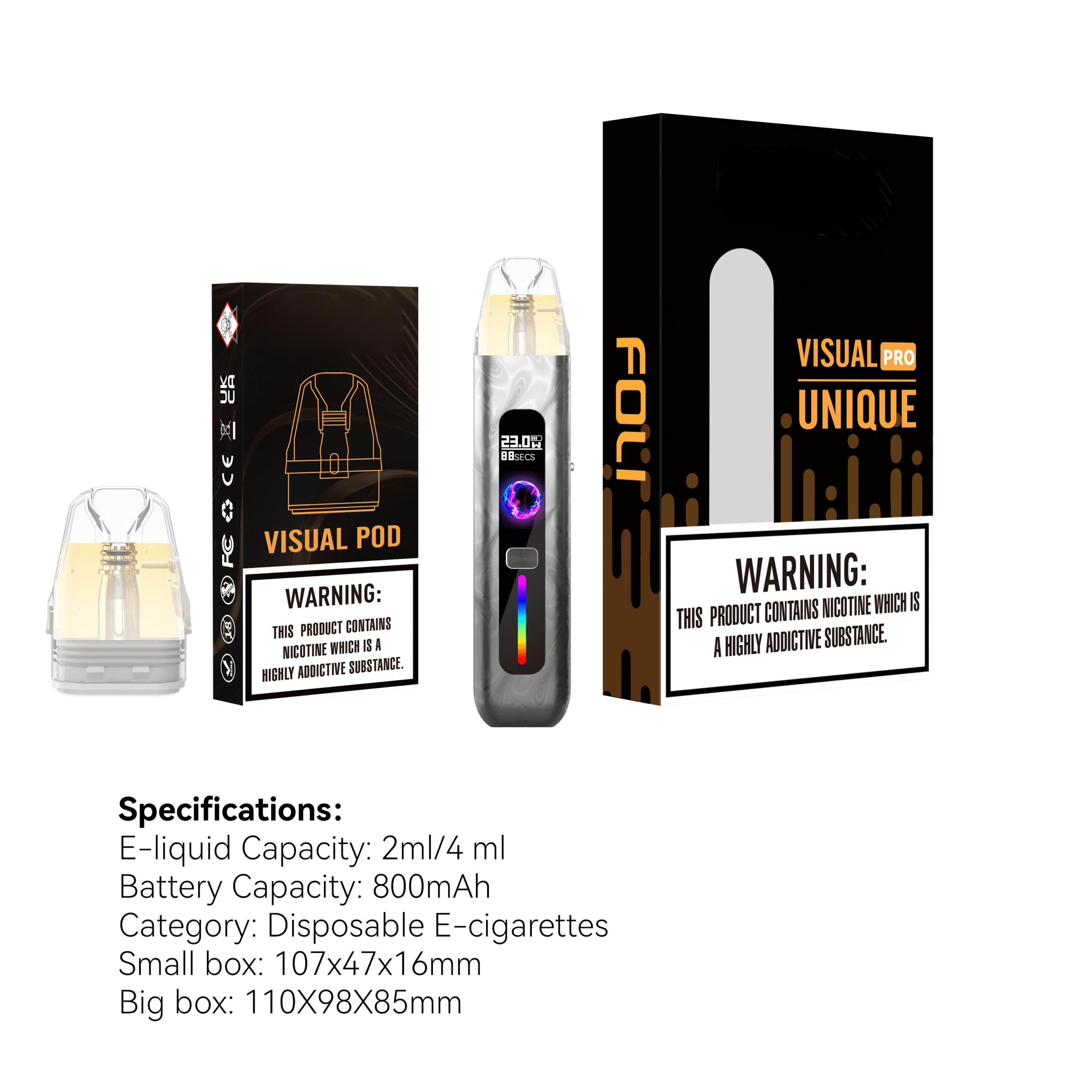 VAPEMOHO 2ml Capacity Comparison