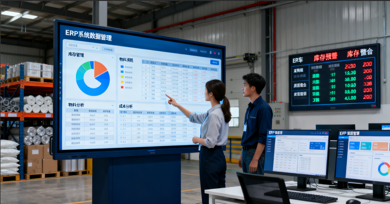 ERP System Portal showing real-time e-cigarette order progress
